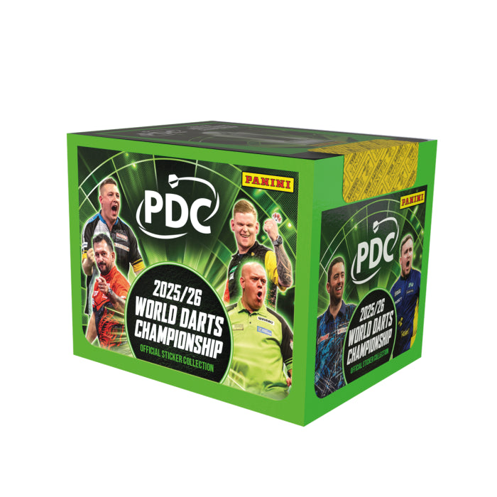PDC 2025/26 World Darts Championship Official Sticker Collection - Box of 36 Packets