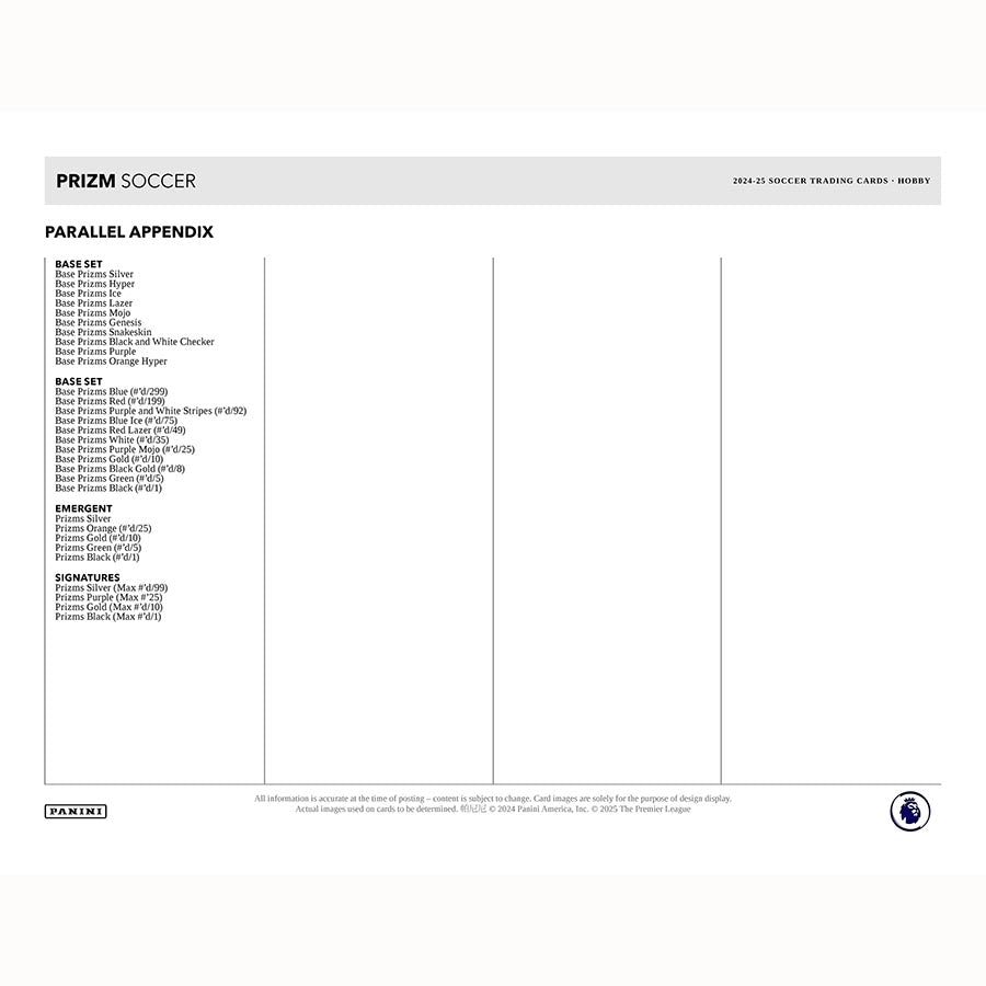 24-25 Panini Prizm English Premier League Soccer Hobby Box