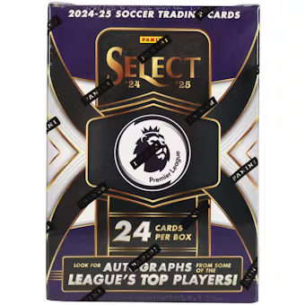 Sealed Case - 2024/25 Panini Select Premier League EPL Soccer 6-Pack Blaster Box