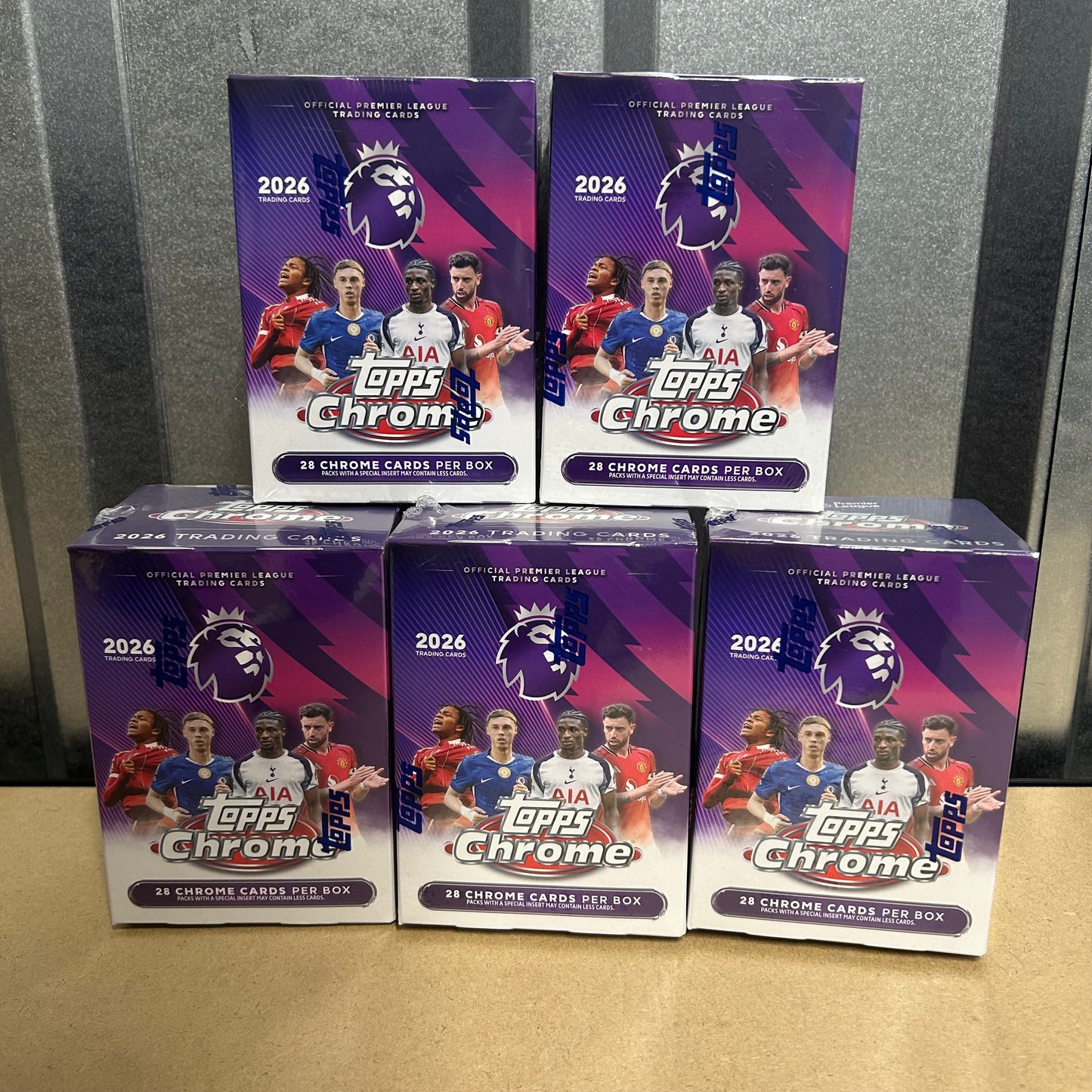 (5x) Topps Chrome Premier League Value Box 2026