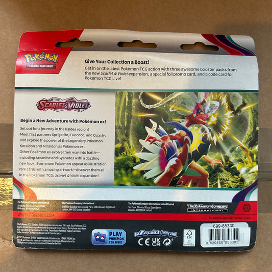 Pokemon Scarlet & Violet Base set 3-pack Blister - Dondozo