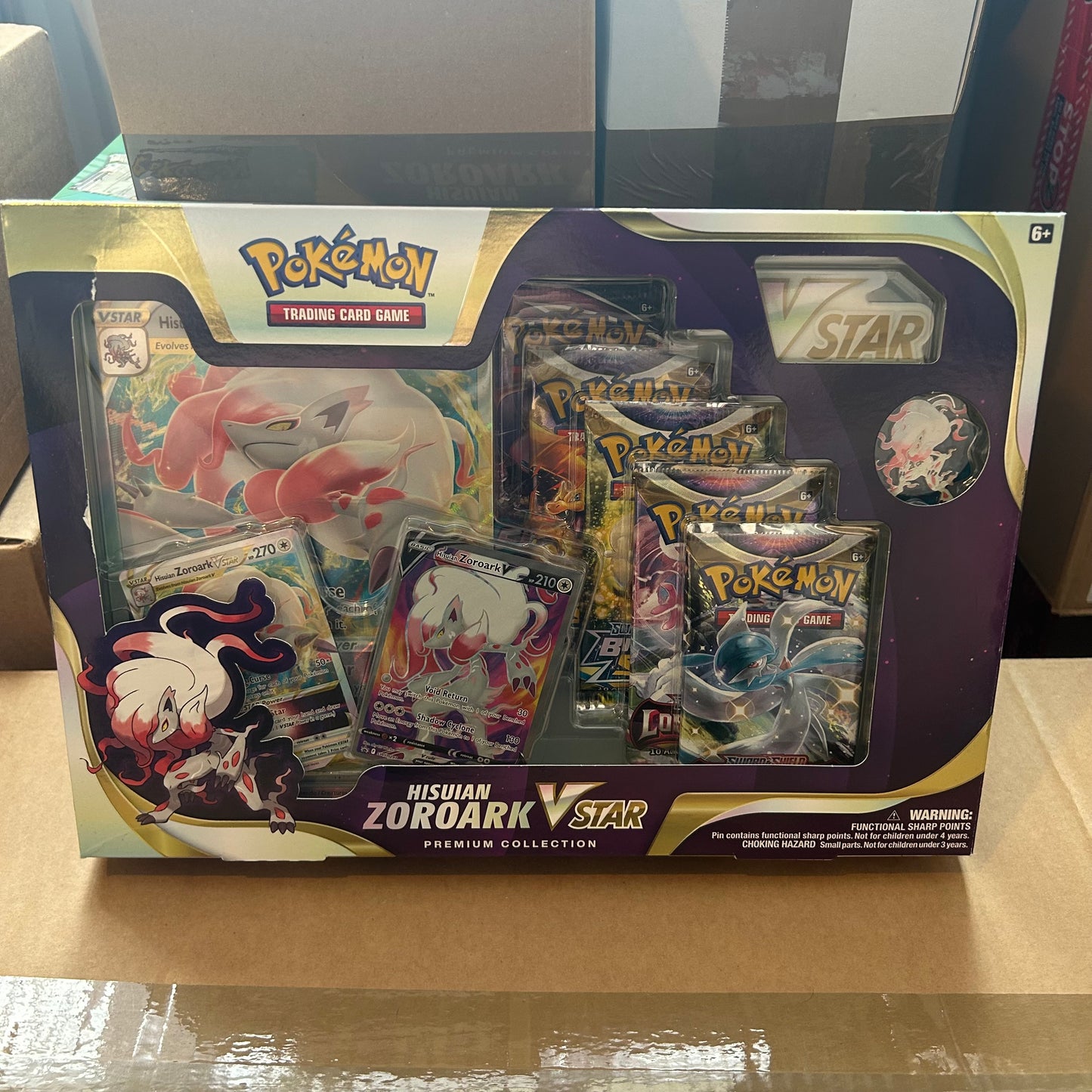 Pokemon Hisuian Zoroark Vstar Premium Collection Box