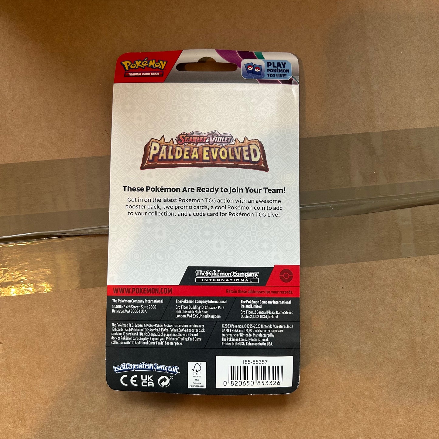 Pokemon Paldea Evolved Single Pack Blsiter - Armarouge