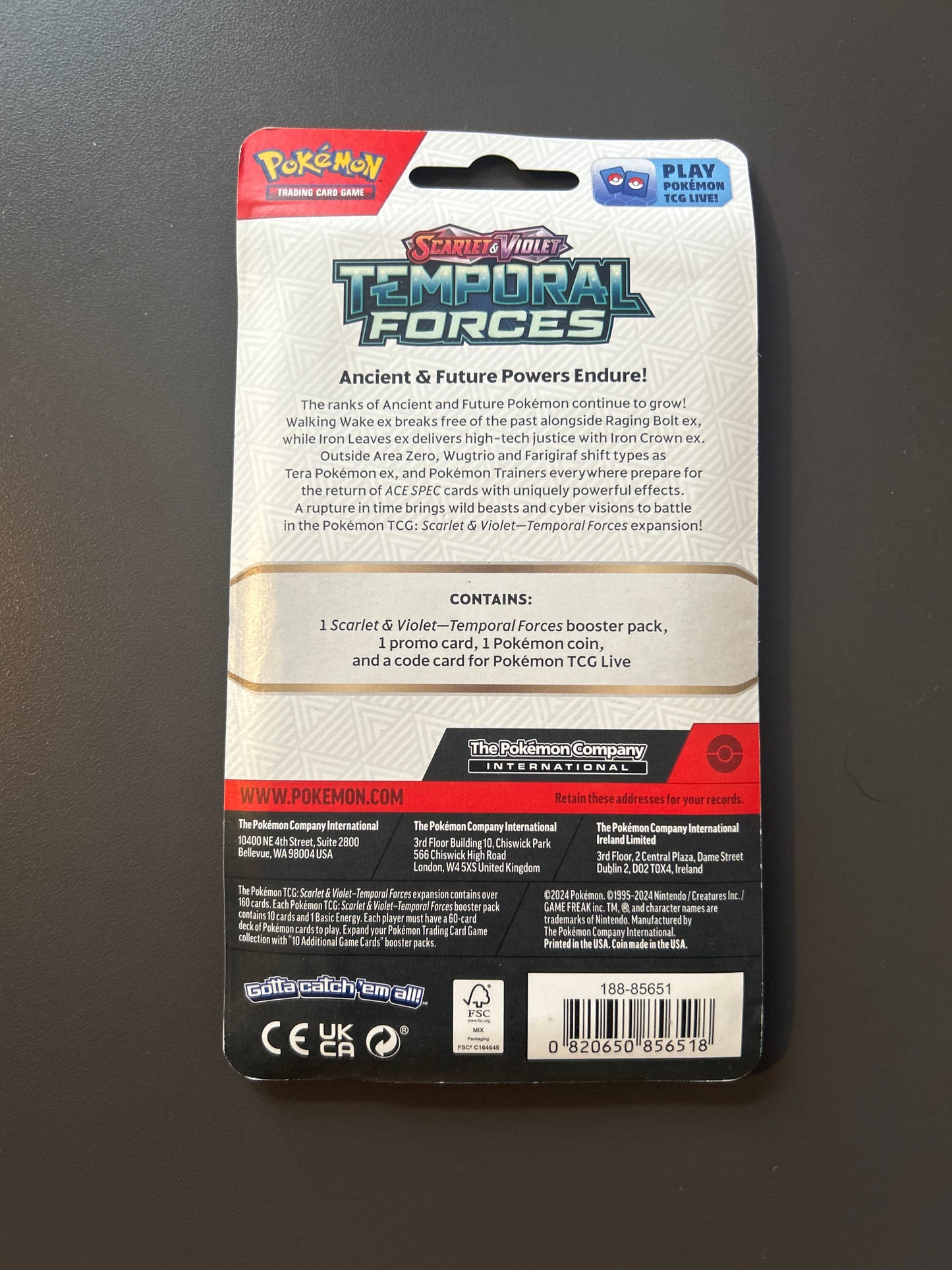Pokemon Temporal Forces single pack blister - Carvanha