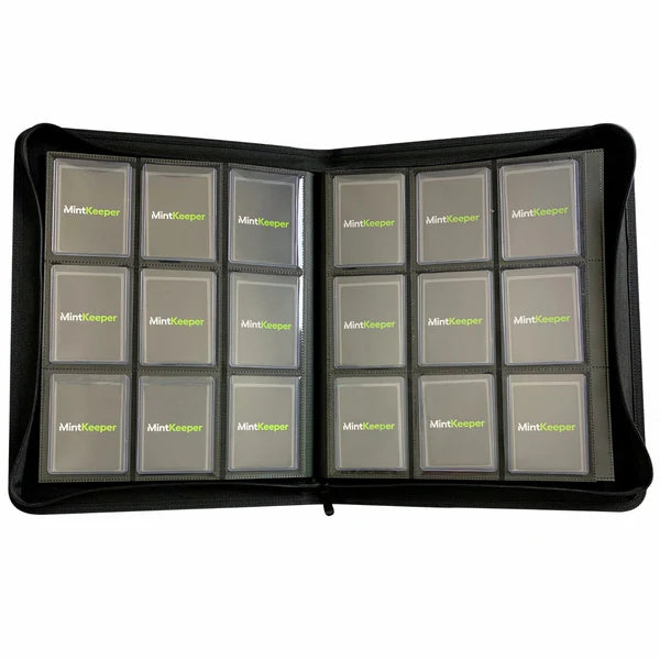 MintKeeper - 252 Toploader Binder - 9 Pocket - BLACK