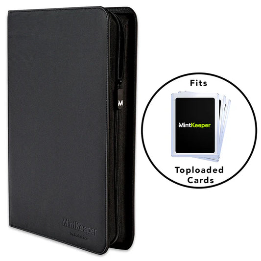 MintKeeper - 252 Toploader Binder - 9 Pocket - BLACK