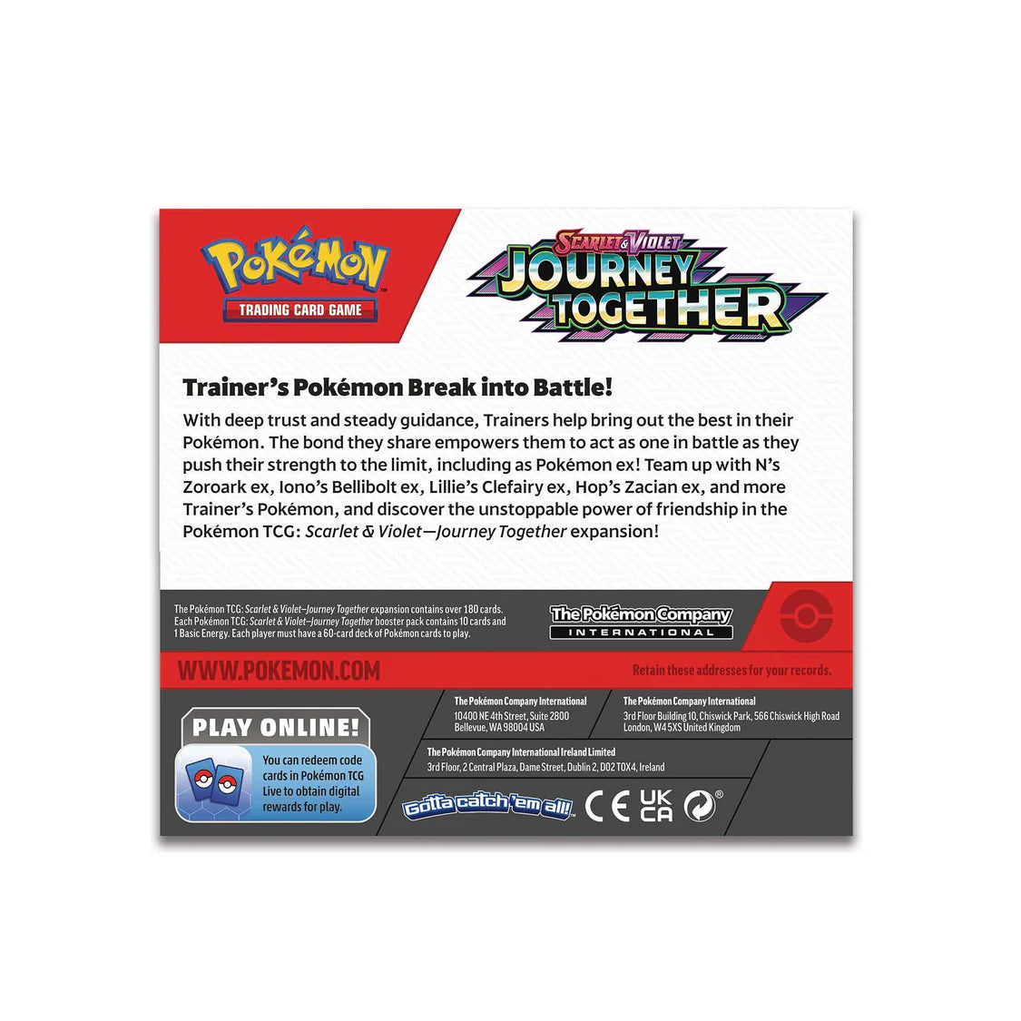 Pokémon TCG: Scarlet & Violet 9 – Journey Together - Booster Box