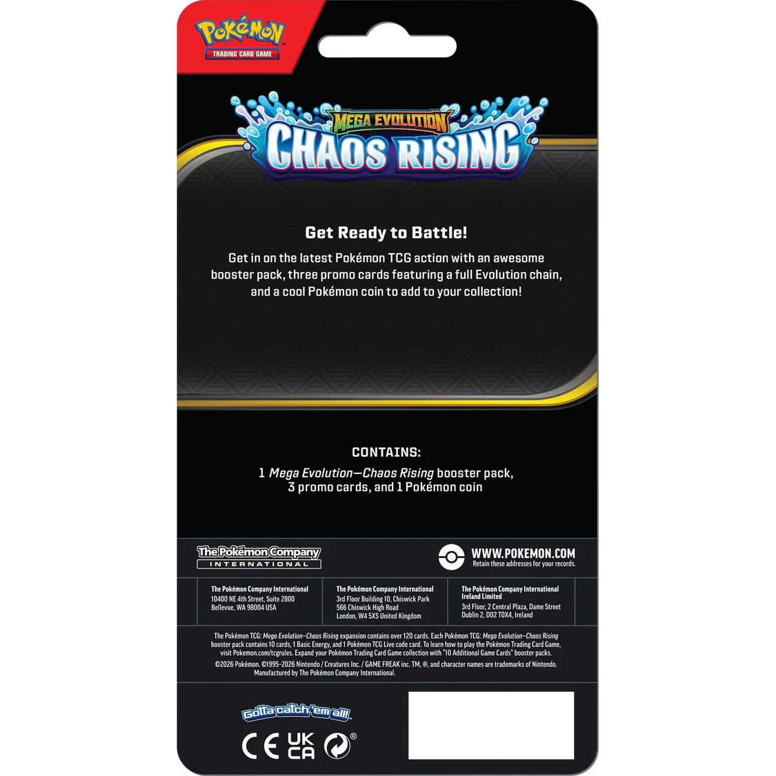 (Pre order) Pokémon TCG: Mega Evolution Chaos Rising - Premium Checklane CDU