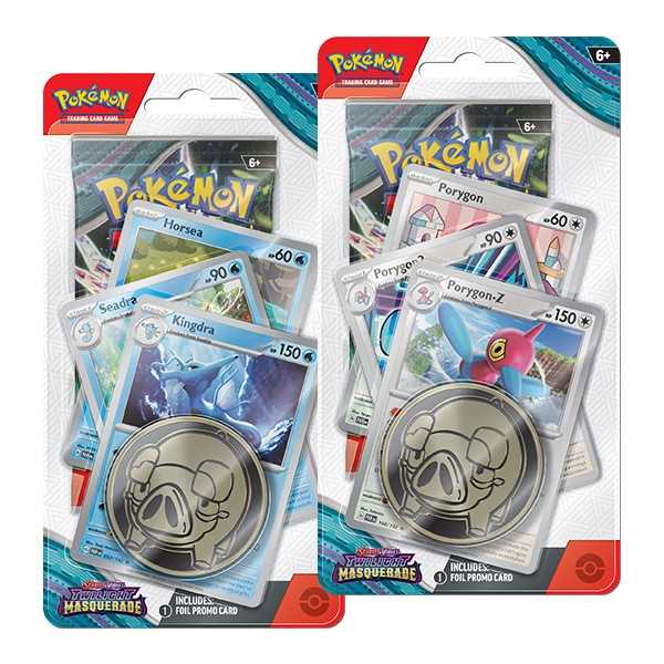 Pokémon TCG: Scarlet & Violet 6 - Twilight Masquerade - Premium Checklane (Kingdra or Porygon-Z)