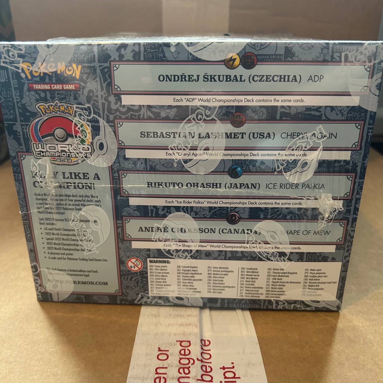 Pokémon TCG: 2022 London World Championships Deck FULL DISPLAY - Sebastian/Rikuto/Ondrej/Andre