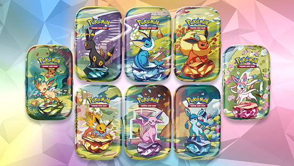 Pokémon TCG: Scarlet & Violet—Prismatic Evolutions Mini Tin (one tin at random)