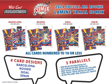2024 Wild Card Alumination All Rookie Edition Lamine Yamal Comix Cards Hobby