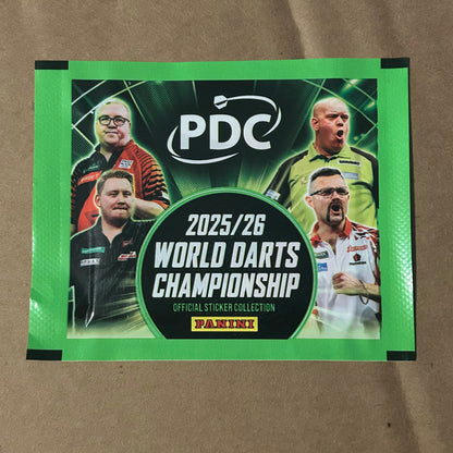 PDC 2025/26 World Darts Championship Official Sticker Collection - 1 pack