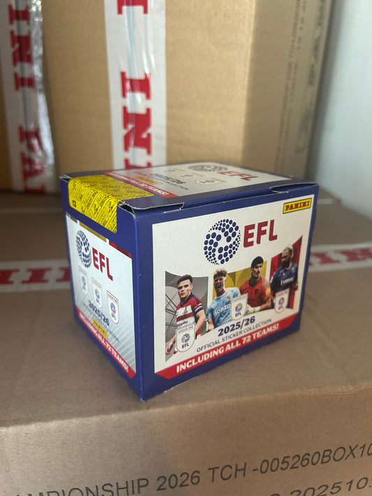 EFL 2025/26 Official Sticker Collection - Box of 36 Packets