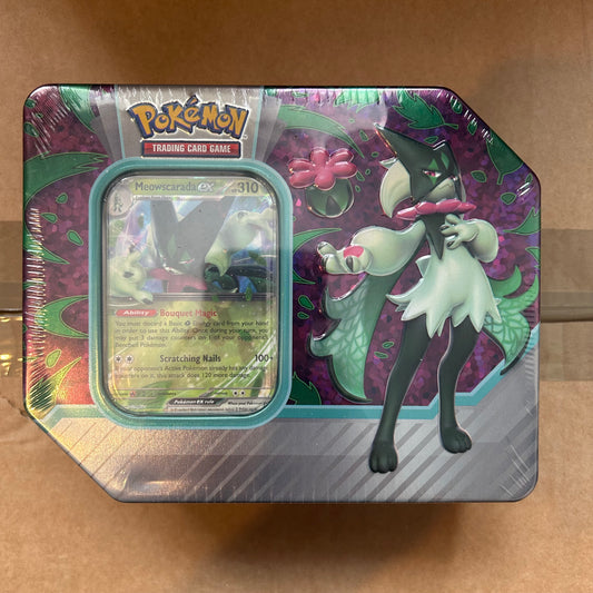 Pokemon Paldea partners Meowscarada Tin