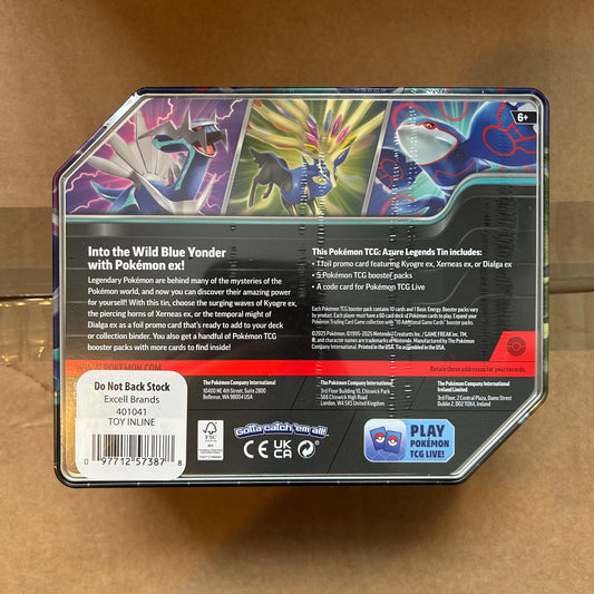 Pokemon Azure Legends Dialga ex Tin
