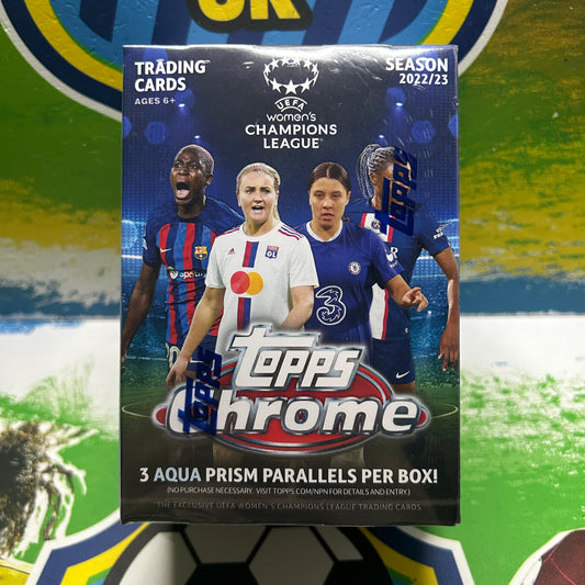 2022-23 Topps Chrome UEFA Women's Champions League Blaster Box