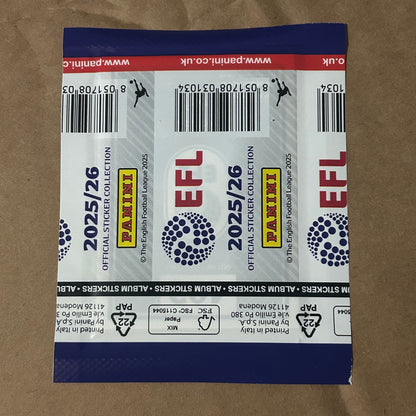 EFL 2025/26 Official Sticker Collection - 1 pack