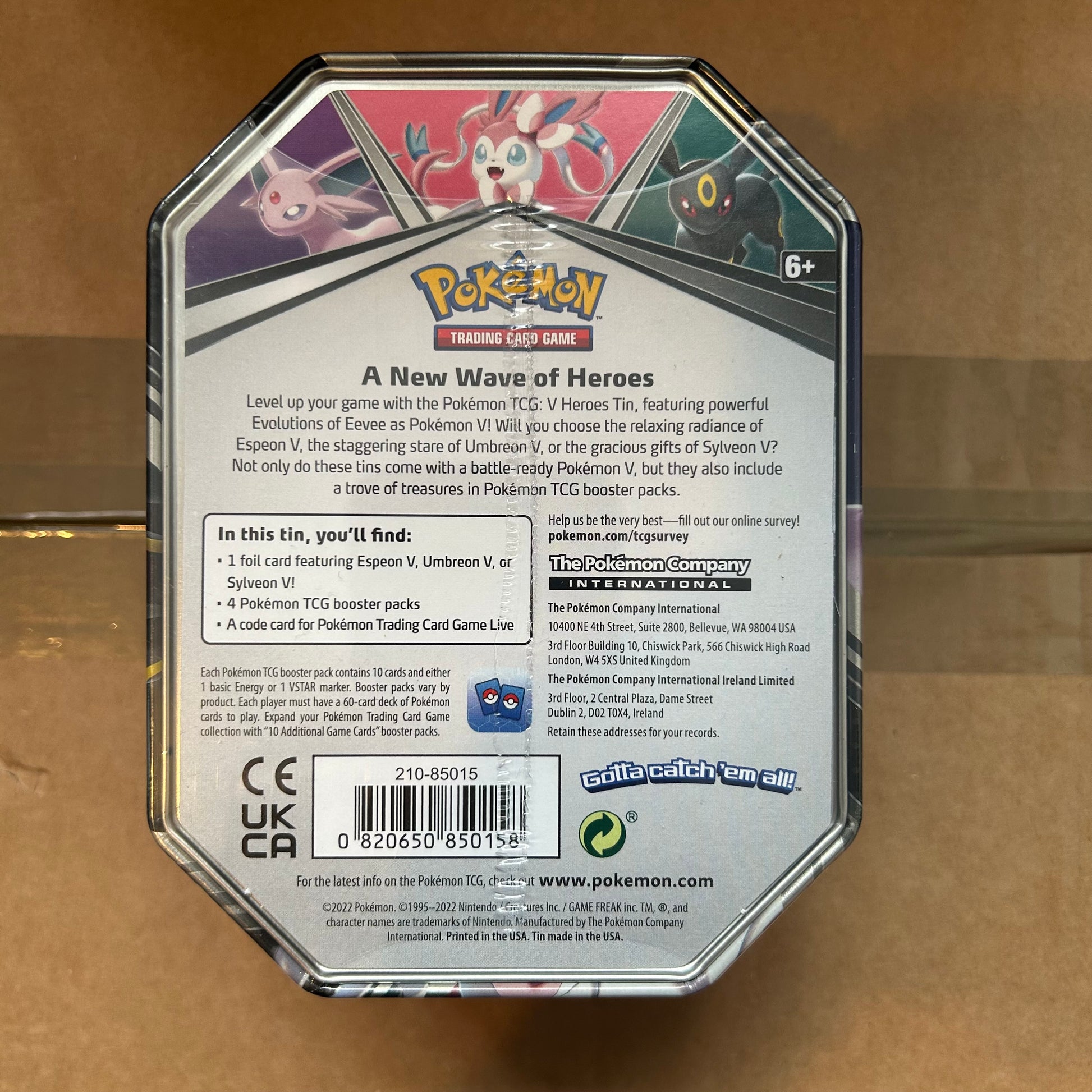 Pokemon V Heroes Umbreon Tin NJ CARDS UK Pokemon V Heroes Umbreon Tin NJ CARDS UK
