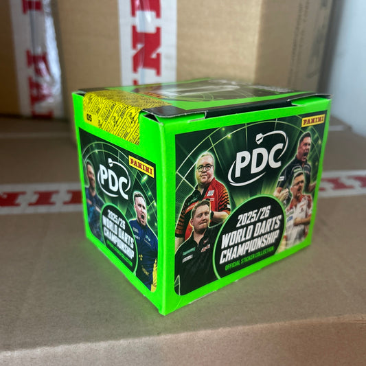 PDC 2025/26 World Darts Championship Official Sticker Collection - Box of 36 Packets