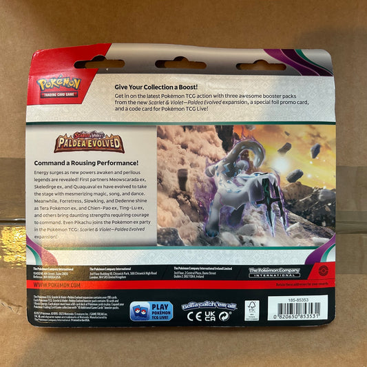 Pokemon Paldea Evolved 3-pack Blister - Tinkatink