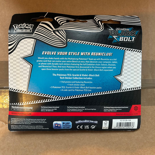 Pokemon Black Bolt Tech Sticker Collection