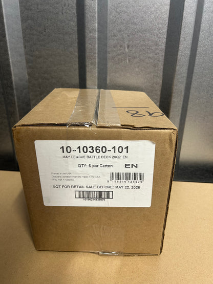 (Sealed Case of 6) Pokémon TCG: Mega Lucario ex League Battle Deck