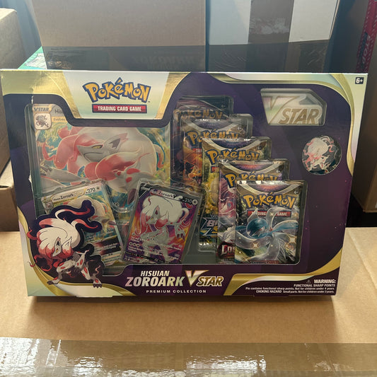 Pokemon Hisuian Zoroark Vstar Premium Collection Box