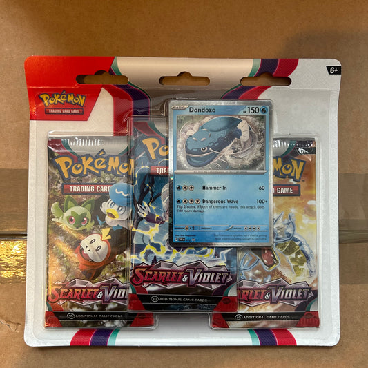 Pokemon Scarlet & Violet Base set 3-pack Blister - Dondozo