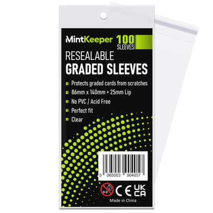 MintKeeper - Graded Sleeves - Resealable - PSA Perfect Fit (100 Pack)