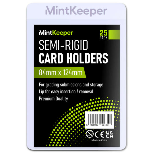 MintKeeper - Semi Rigid Card Holders - (25 Pack)