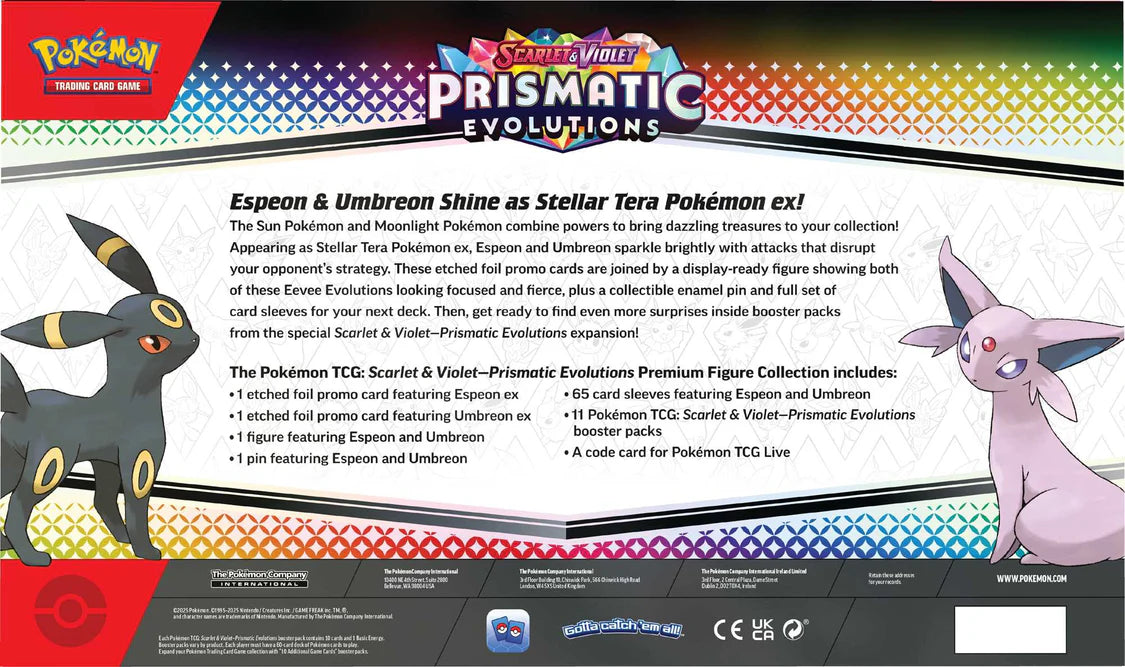 Pokémon TCG: Scarlet & Violet 8.5 Prismatic Evolutions - Premium Figure Collection