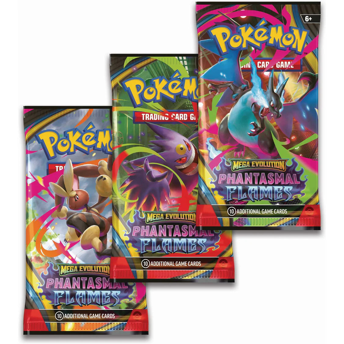 (PRE ORDER) Pokémon TCG: Mega Evolution Phantasmal Flames - 3 Pack
