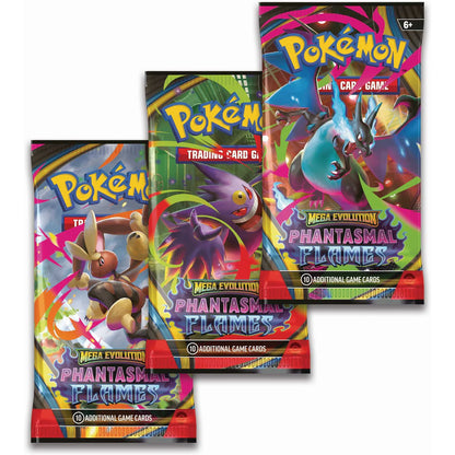 (PRE ORDER) Pokémon TCG: Mega Evolution Phantasmal Flames - 3 Pack