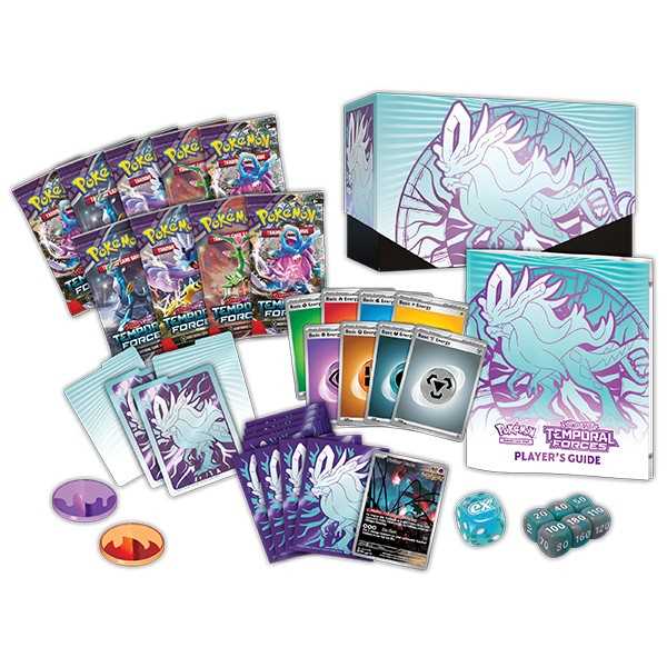 Pokemon TCG - Scarlet & Violet - Temporal Forces - Elite Trainer Box Walking Wake or Iron Leaves