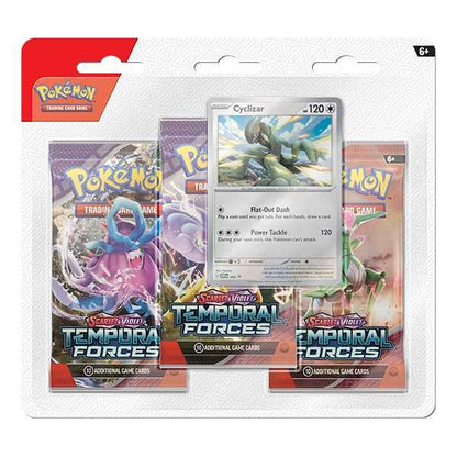 Pokemon TCG - Scarlet & Violet - Temporal Forces - 3-Pack Blister - Cleffa or Cyclizar