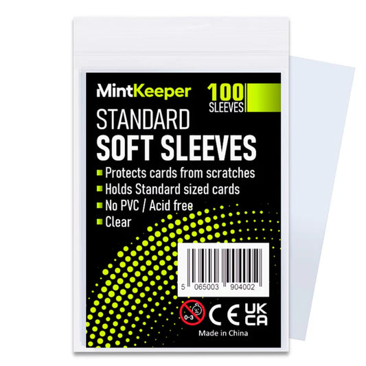 FULL CASE - MintKeeper - Standard Soft Card Sleeves (100) - (Box/100 units)