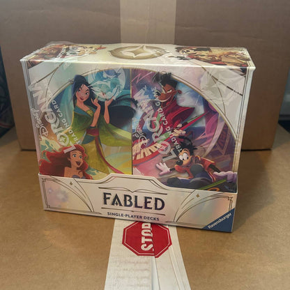 Disney Lorcana Trading Card Game - Fabled Starter Deck Display (8 Decks) - Set 9